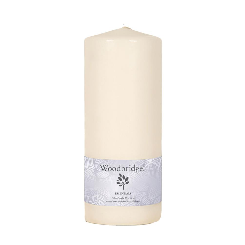 Woodbridge Ivory Pillar Candle 25cm x 10cm £10.79